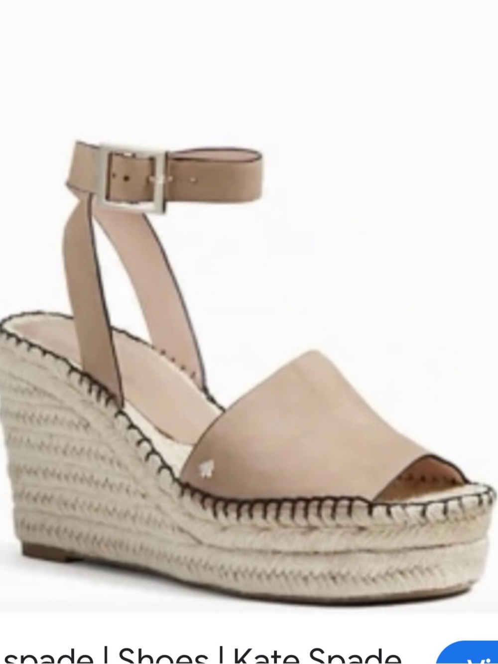New In Box Kate Spade Felipa Wedge Espadrille Sandals Sz 8